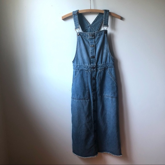 New Look Dresses & Skirts - New Look denim overalls / pinafore summer dress